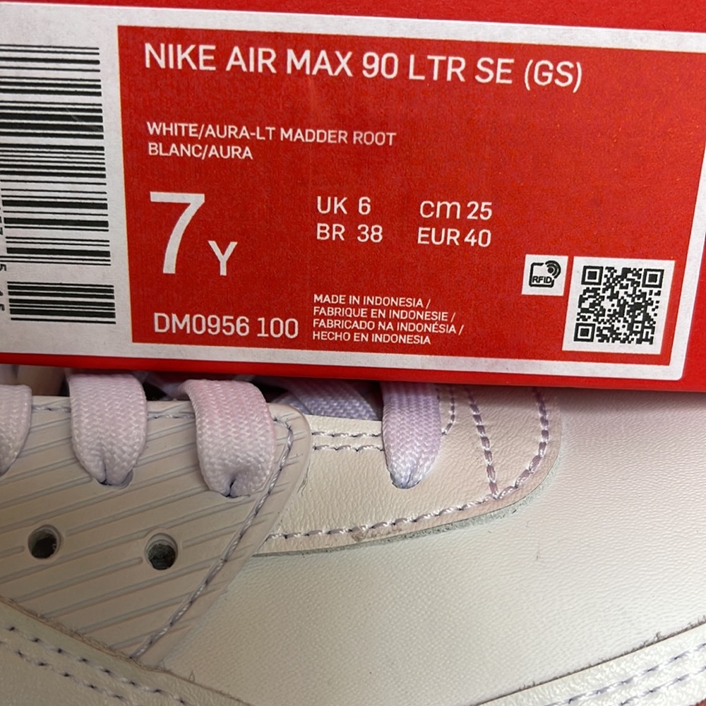 Nike Air Max 90 LTR SE WMNS White/Aura-LT Madder Root - Picture 16 of 16